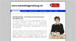 Desktop Screenshot of marketingpruefung.ch
