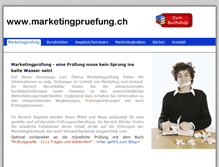 Tablet Screenshot of marketingpruefung.ch